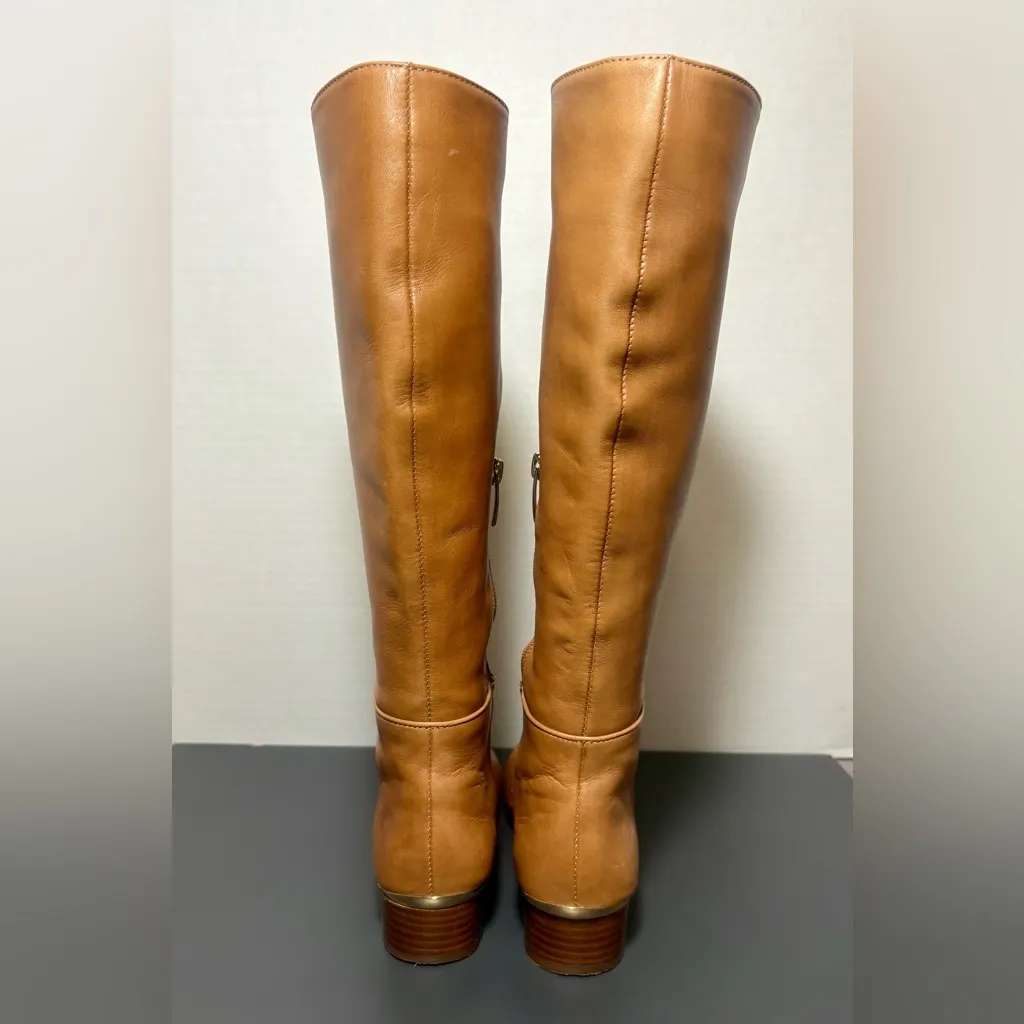 STEVE MADDEN Adelina Caramel Leather Boots - Image 4