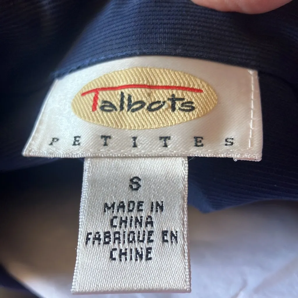 FINAL MARKDOWN Talbots Navy Petite shacket petite small - Image 5