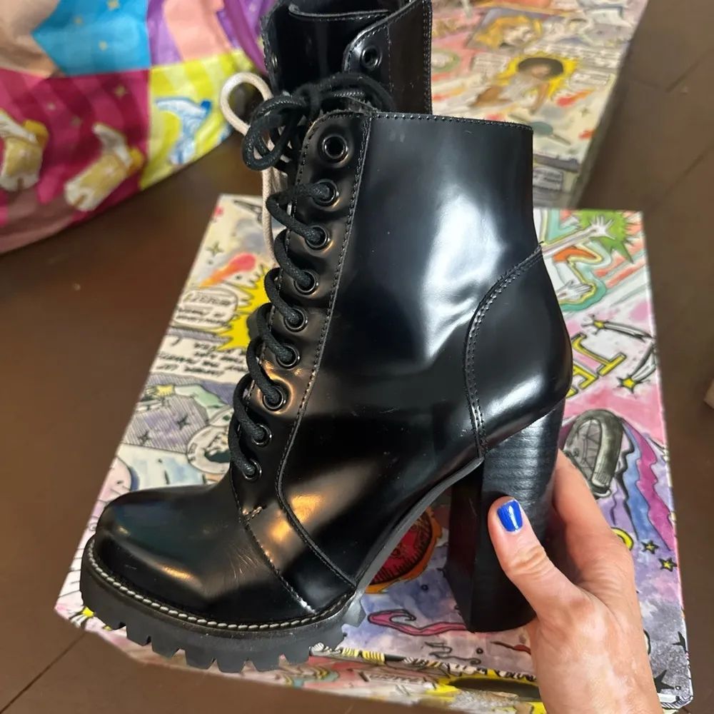 Jeffrey Campbell Legion Lace up Leather Boots - Image 3