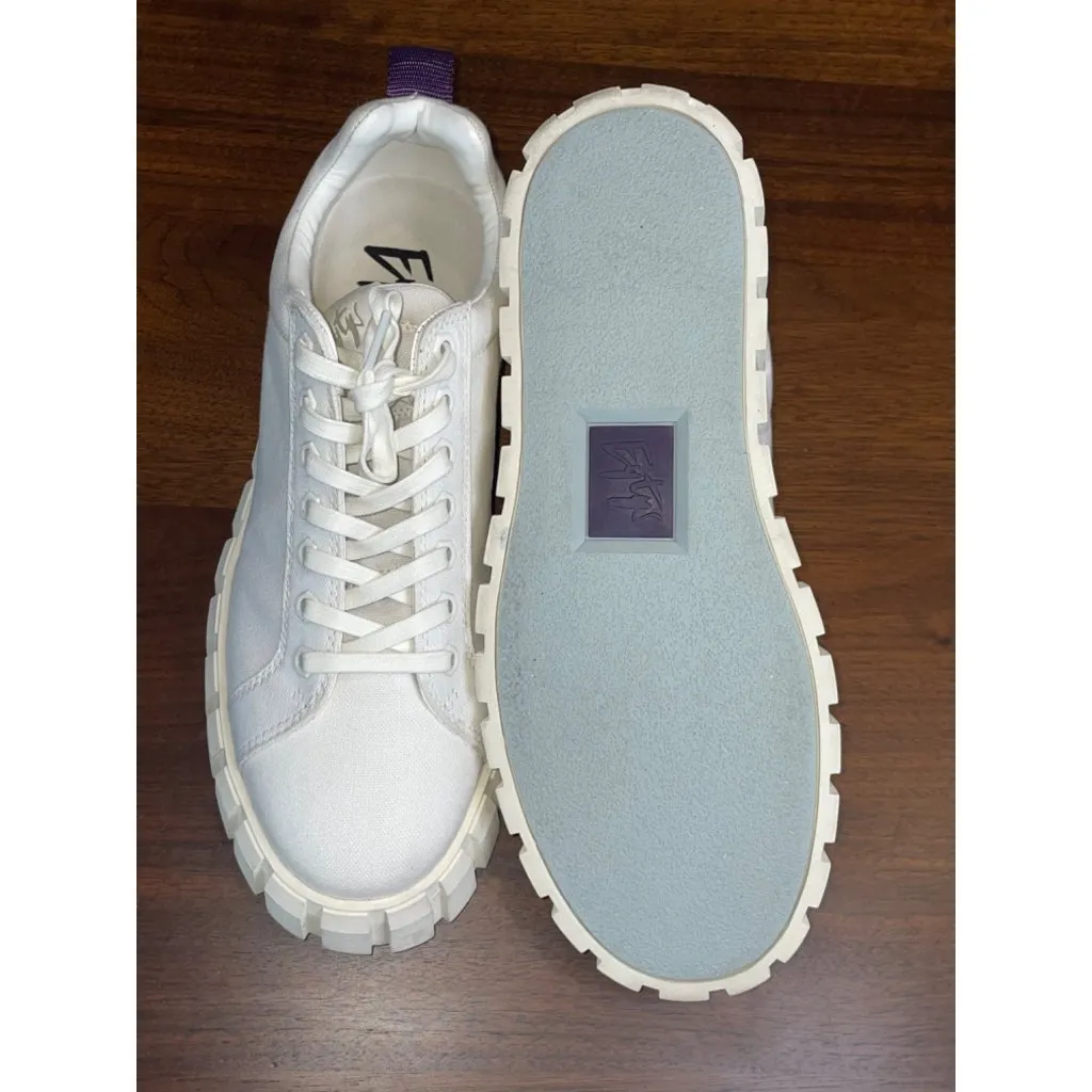 Eytys Odessa Canvas Sneakers in White 41 10 Womens New Nib With Box shoes - Image 11