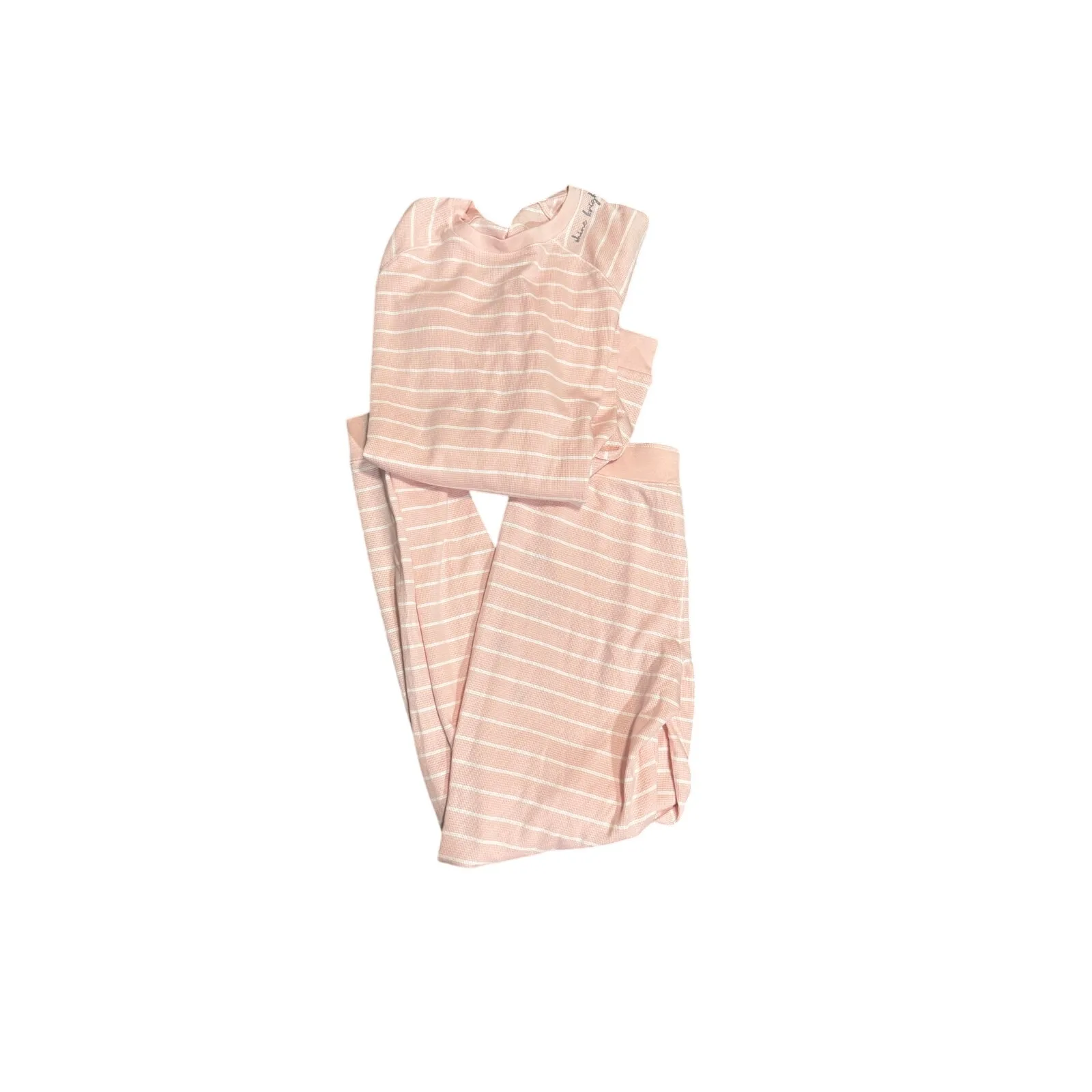 PJ Salvage “Shine Bright” Pink Stripe Waffle - Image 4