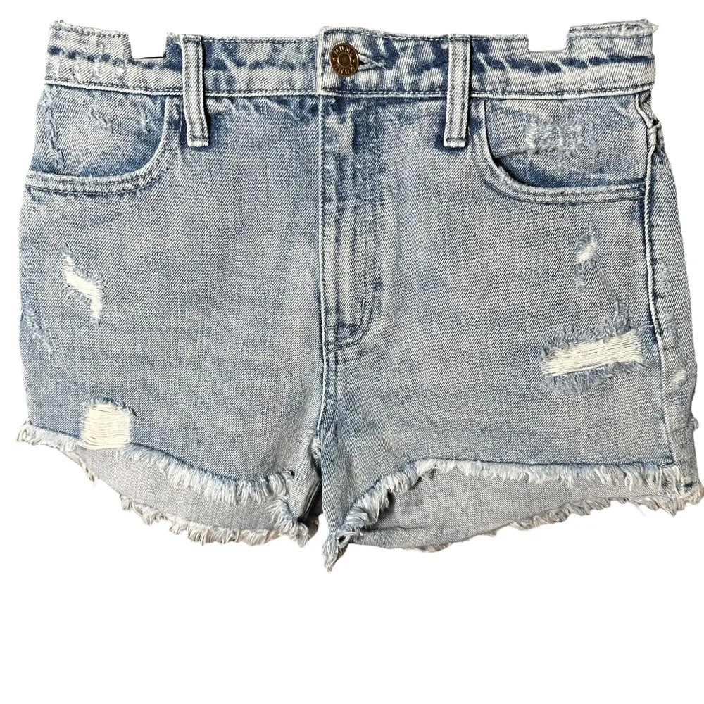Women's | Show Me Your MuMu | Rainwater Arizona High Waisted Denim Shorts - 25 - Image 4