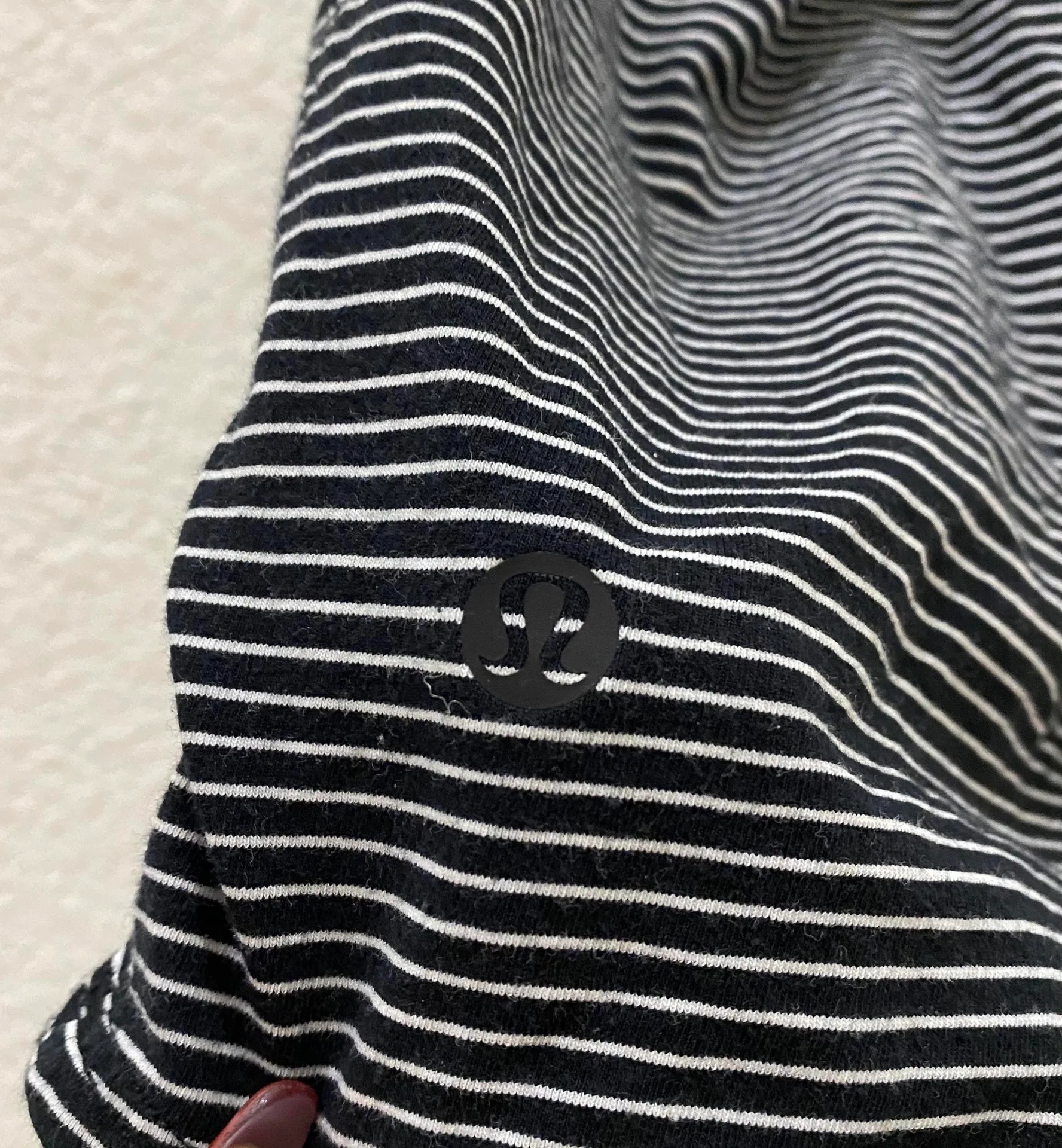 Hyper Stripe B/W Pleated Love Tank - Image 8