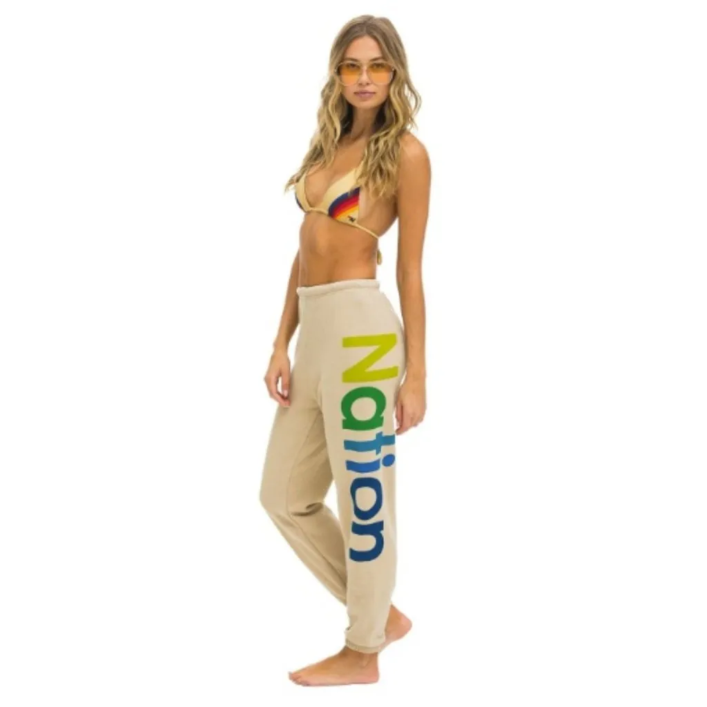 Aviator Nation 2 Sweatpants, Sand Tan | Size Medium - Image 2