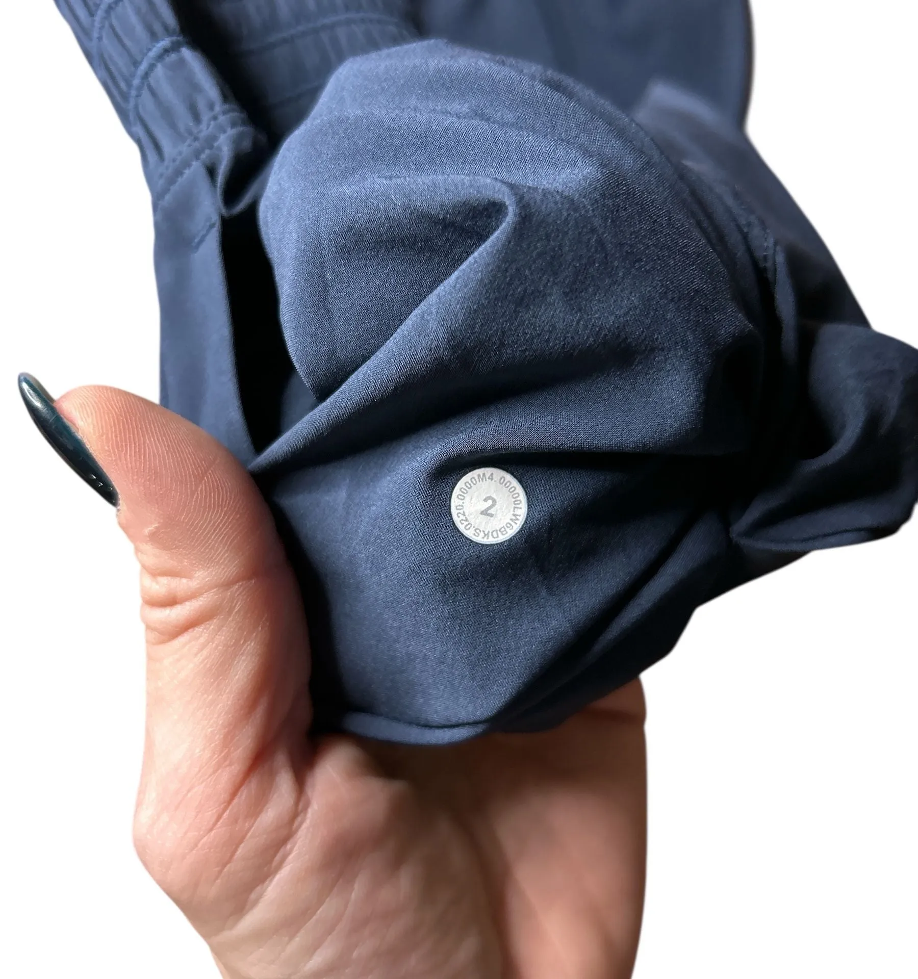 lululemon on the fly navy blue joggers size 2 - Image 2