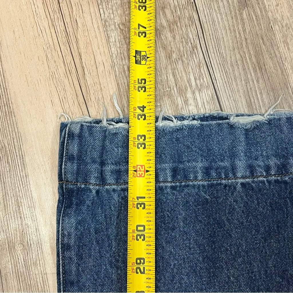 NWT Express 70’s Flare size 6 LONG Classic Blue Flared Women Jeans mid rise - Image 7