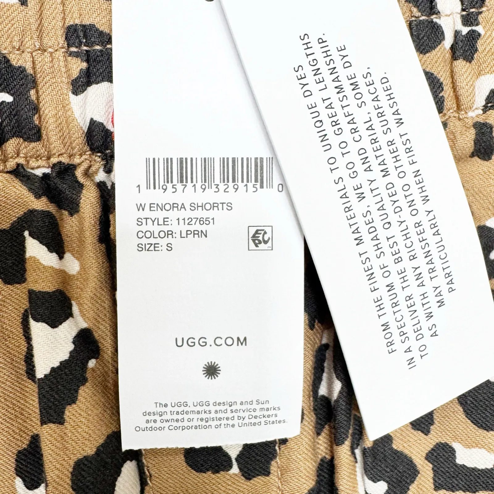 NWT Women's UGG Enora Leopard Print Shorts S - Image 4