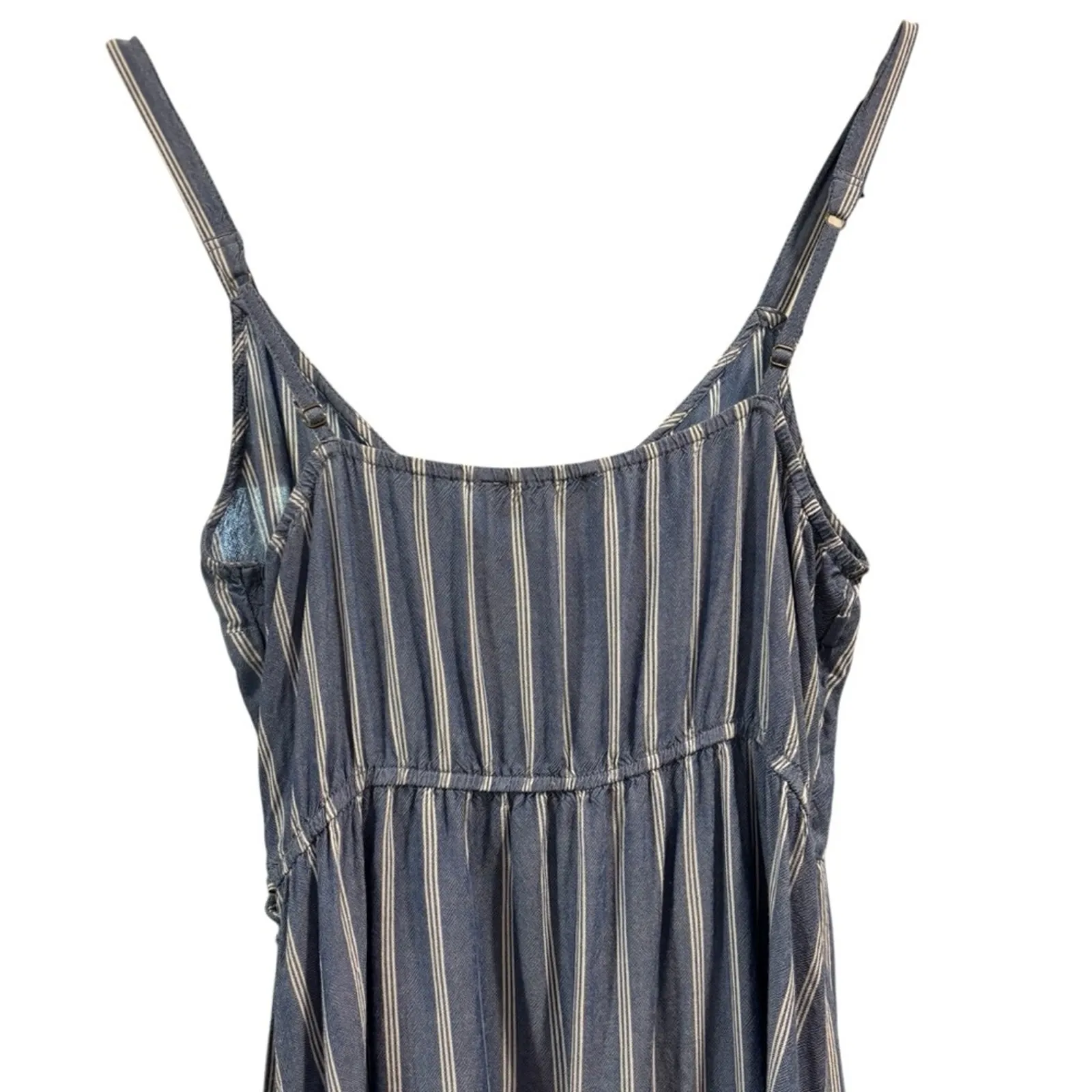Hollister striped Wrap Dress Y2K Coquette Indie Summer Sundress, Size Medium - Image 8