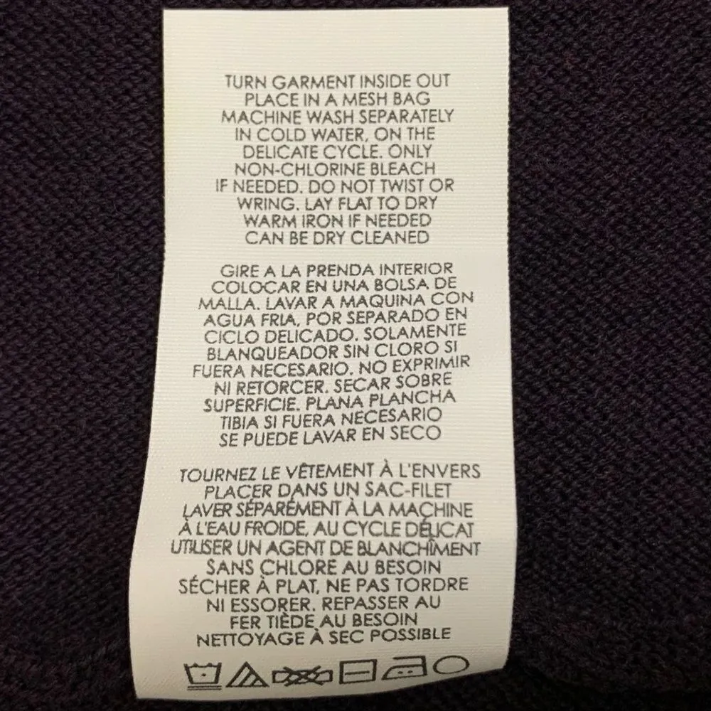 CAbi Women’s Open Front Drape Criss Cross Back Plum Cardigan - Image 10