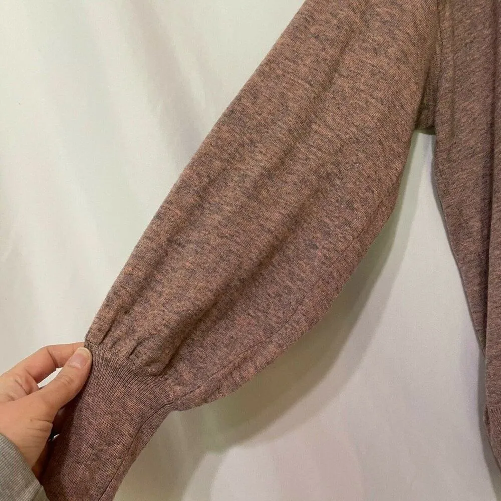 Ella Moss Womens Maggie Brown Crew Neck Sweater Womens XL Heathered Fall Casual - Image 4