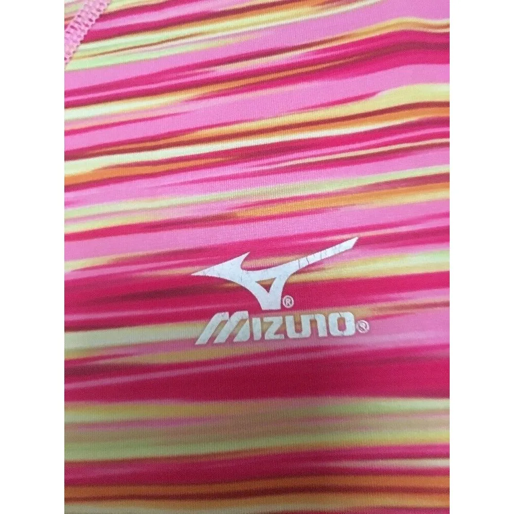 Mizuno Women's Size Unknown Active Pink Striped Shirt CLUB SOUTH VOLLEYBALL 6 - Image 3