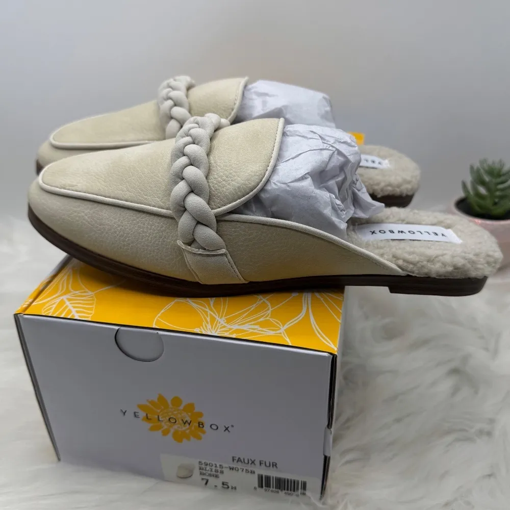 YELLOW BOX Bliss Lined Mules size 7.5M - Image 5