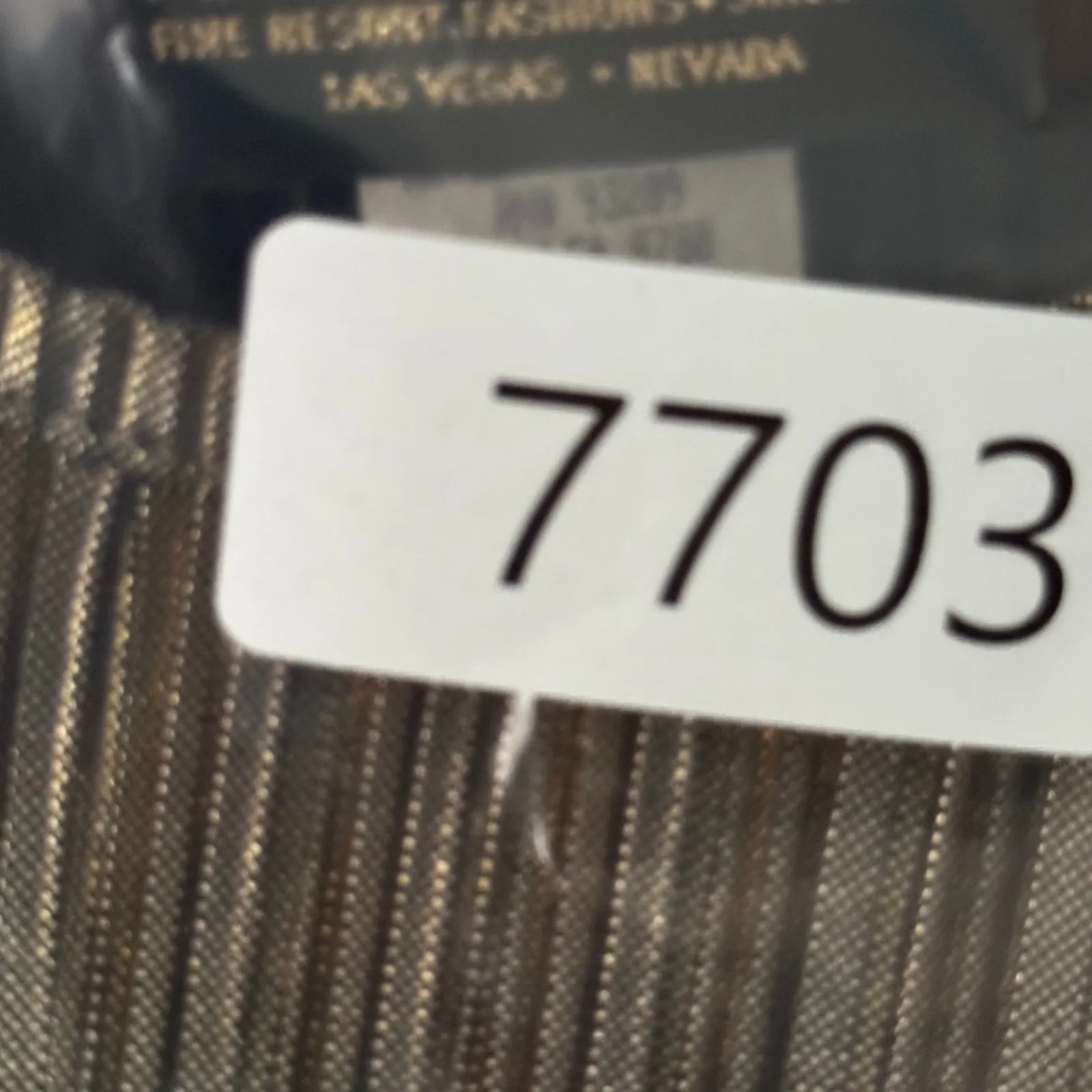 Marshall Rousso Blouse M Gold Plissé Pleated Metallic Disco Glam Party Y2K Chic Size M - Image 8