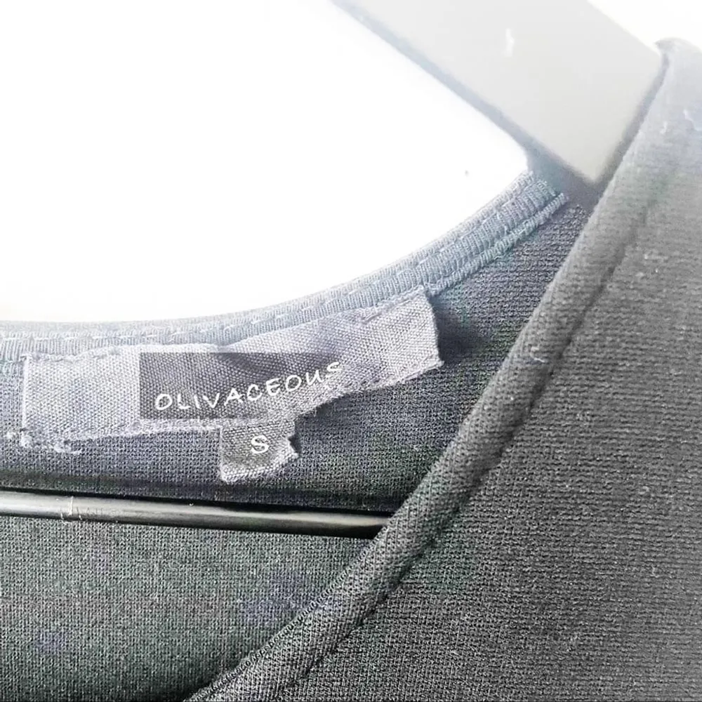 Oliveaceous Black Fit & Flare Sleeveless Dress | Classic LBD Size Small - Image 4