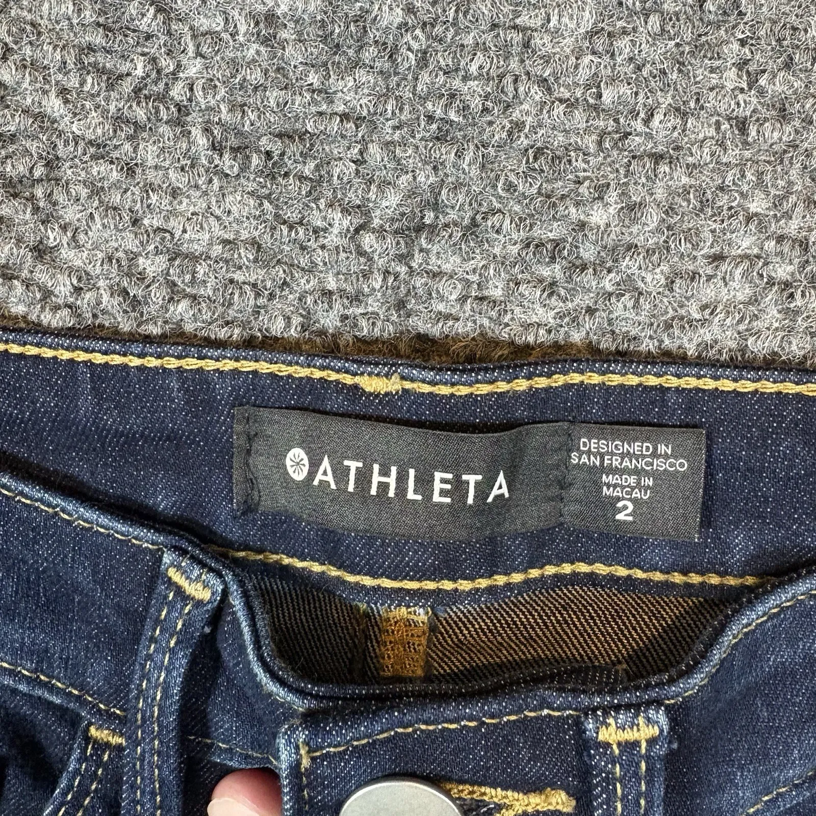 Athleta Jeans Womens 2 Sculptek Ultra Skinny Skinny Midnight Wash Denim - Image 3