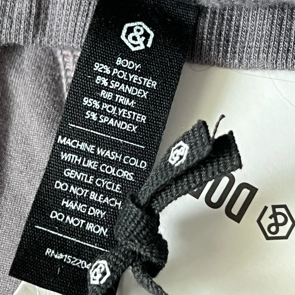 NWT Agnes & Dora Charcoal Classic Baby Suede Jogger | Grey | Small - Image 6