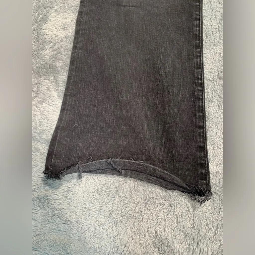 Frame denim le crop mini boot black jeans 34 - Image 2