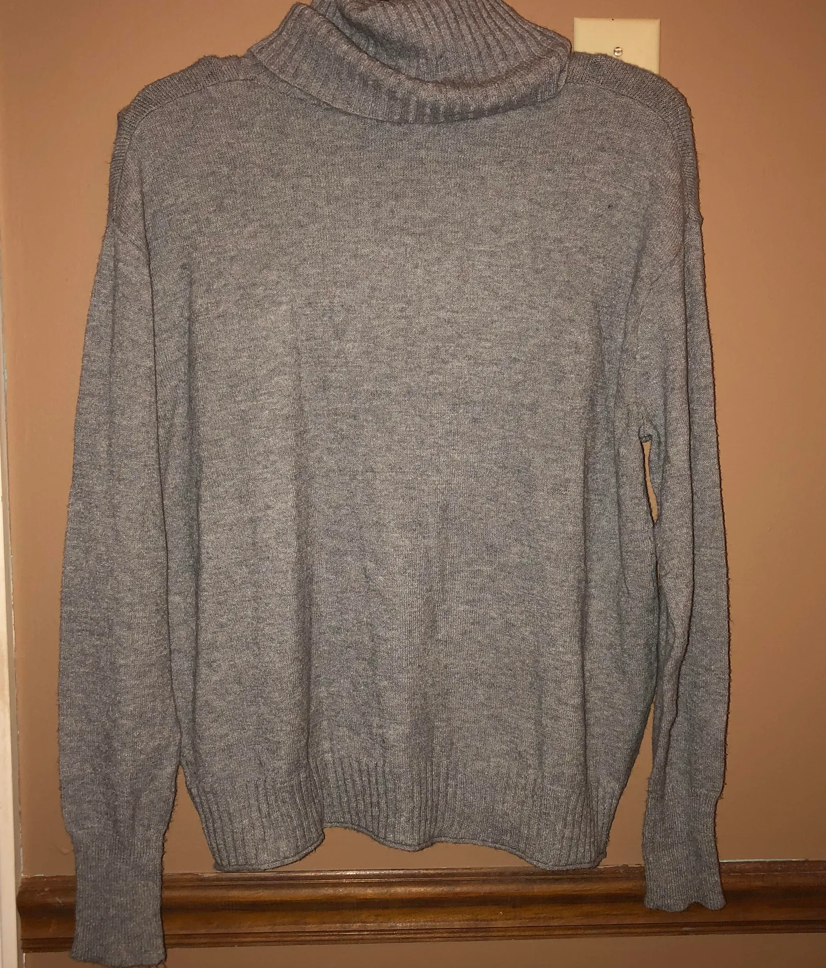 Abound Turtleneck Dolman Sweater Grey Medium - Image 3