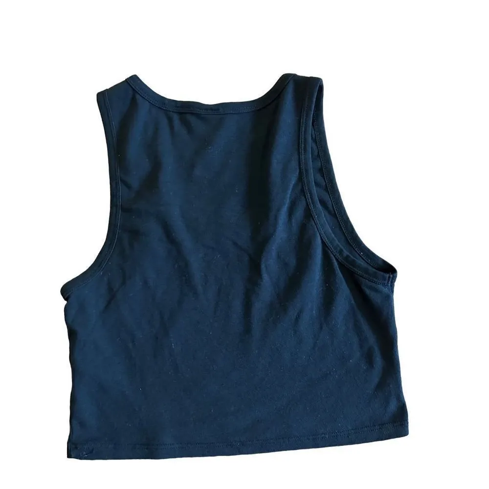 Urban Outfitters Good Luck Scoop Neck Vest sz large “hellraiser motorcycle” - Image 4