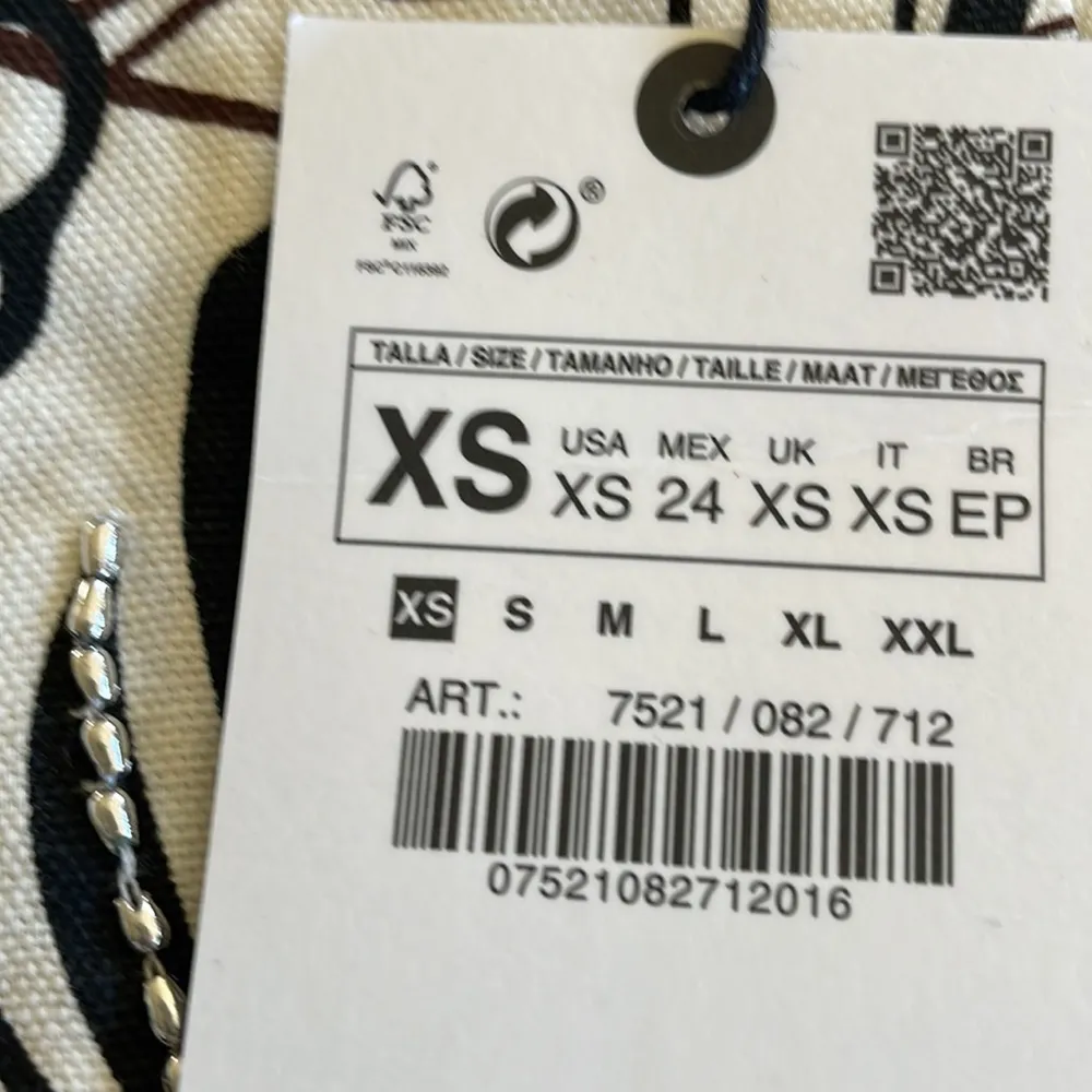 NWT ZARA PRINTED HIGH WAISTED JEWEL EMBELLISHED SHORTS BLOGGERS FAV XS - Image 7