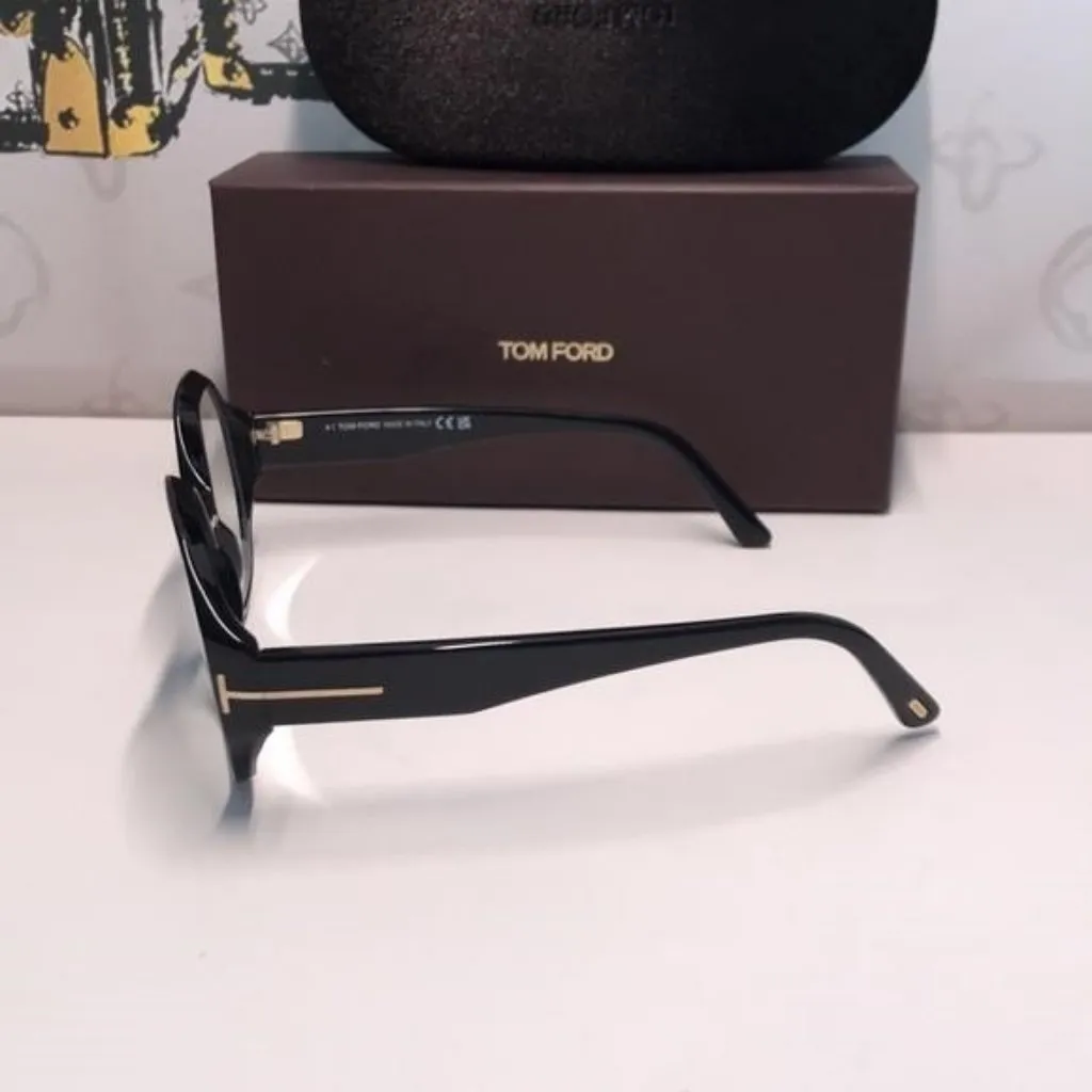 New Authentic Tom Ford TF5976-B 001 Black Eyeglasses - Image 9
