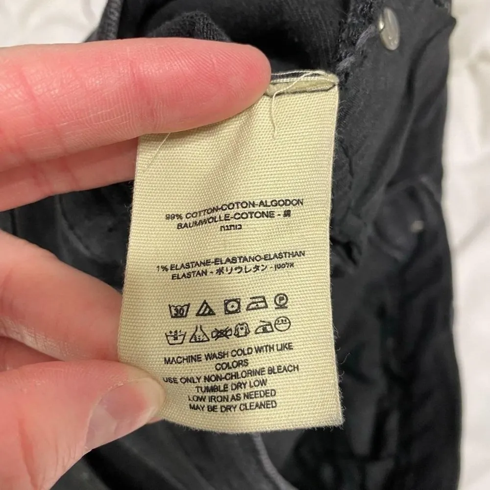 Free People Black Distressed/Ripped/Grunge High Waist Crop Skinny Jeans-26 - Image 97