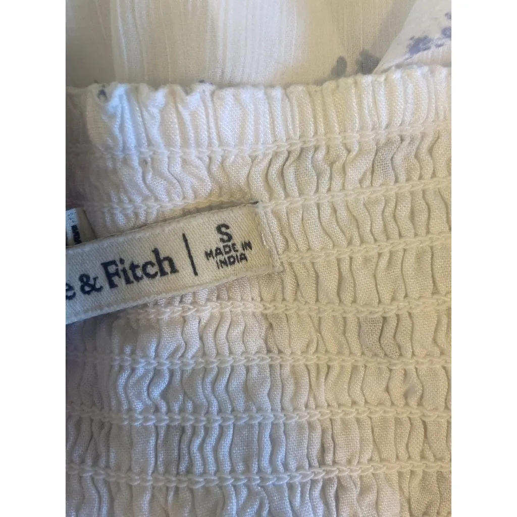 Abercrombie & Fitch Womens Y2K Floral Milkmaid Babydoll Top Size S Coquette Tank - Image 5