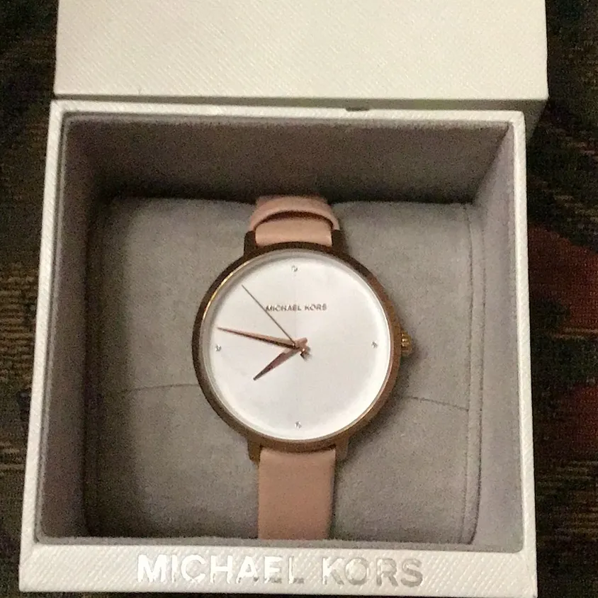 Michael Kors  Pyper Rose Gold-tone leather watch - Image 3