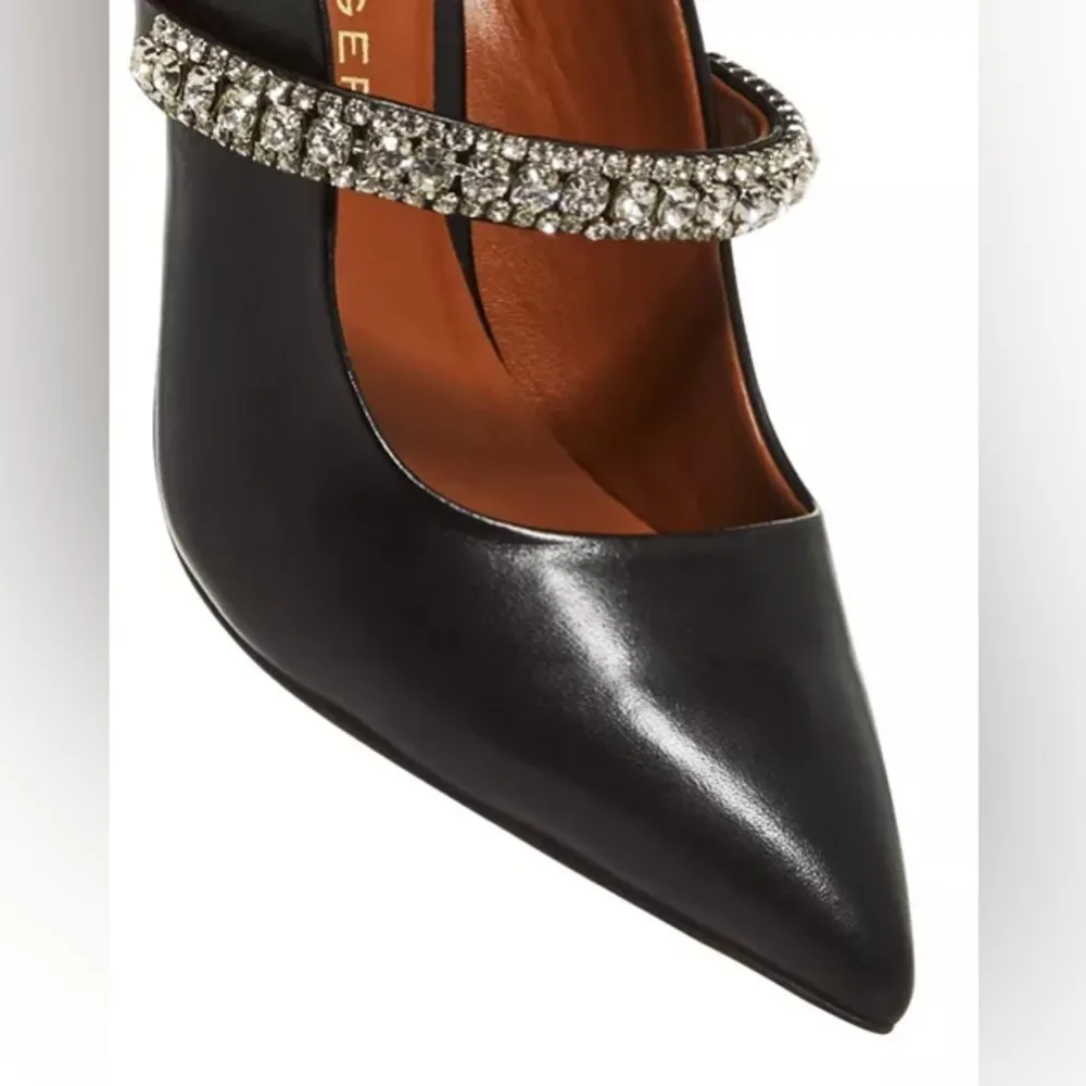 Kurt Geiger BLACK Duke Embellished High Heel Mules, Size EU 39 EXCELLENT! - Image 9