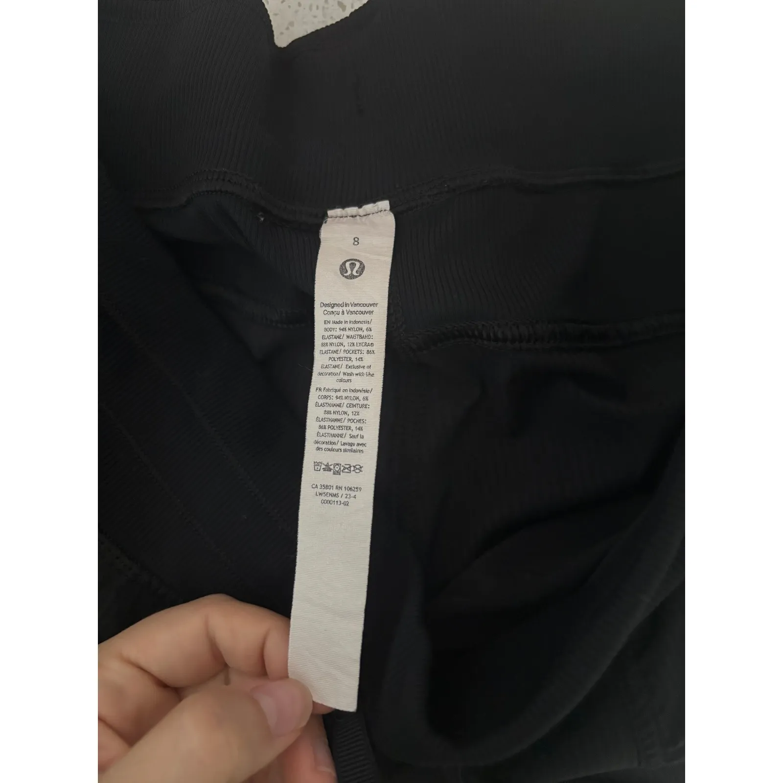 Lululemon Dance Studio Joggers Pants Womens 8 Black Full Length Athletic Gym - Image 5