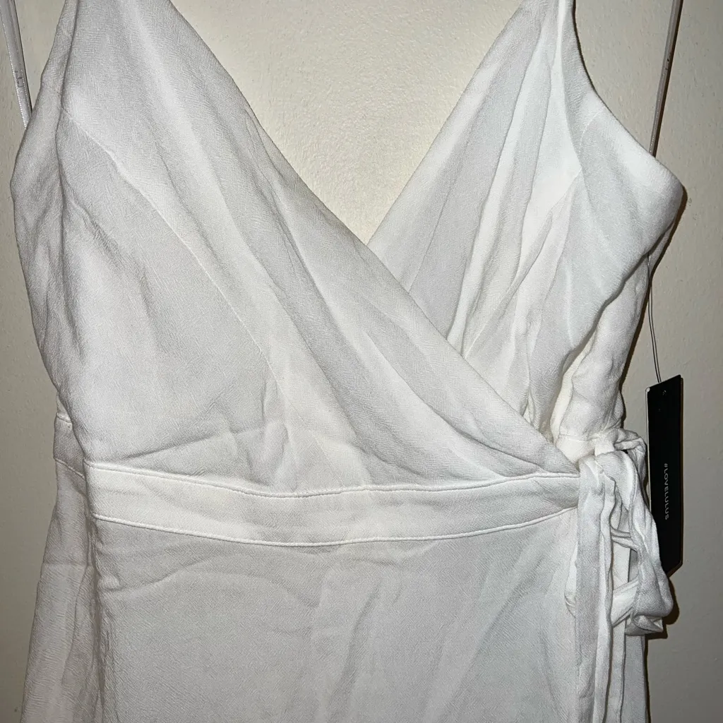 Lulu’s White Dress Romper NWT - Image 4