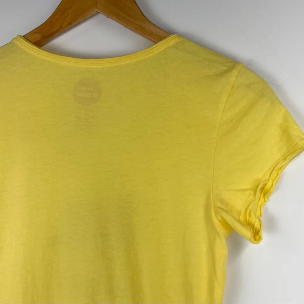 NWT Life Is Good Yellow Graphic Happy Hour Top - Image 2