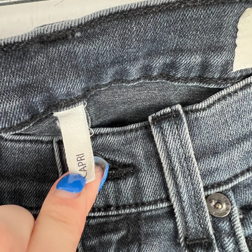 Rag & Bone Capri Jeans Steele Distressed Skinny Size 26 T1328 - Image 6