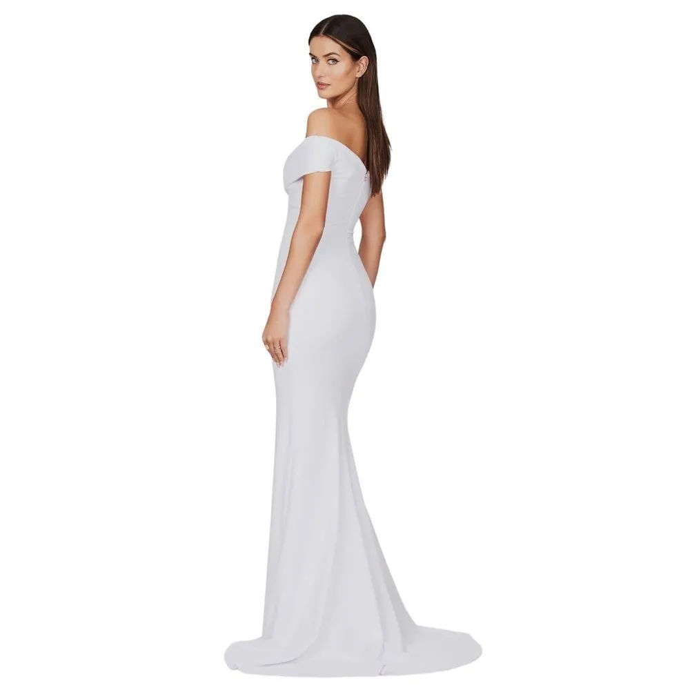 Nookie Neptune Gown in White XSmall New Womens Long Formal Maxi Dress - Image 12