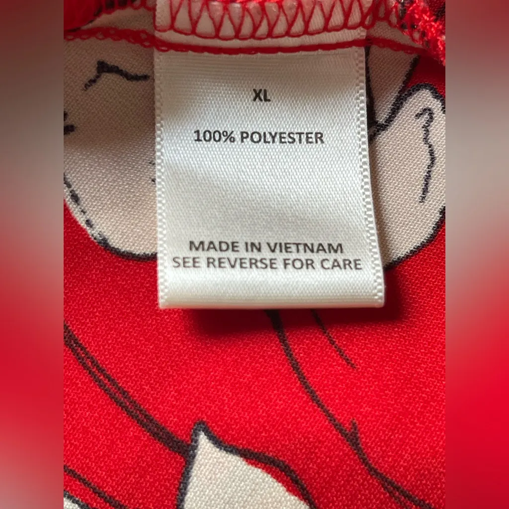 Kaileigh Red Floral Wrap Blouse - Image 7