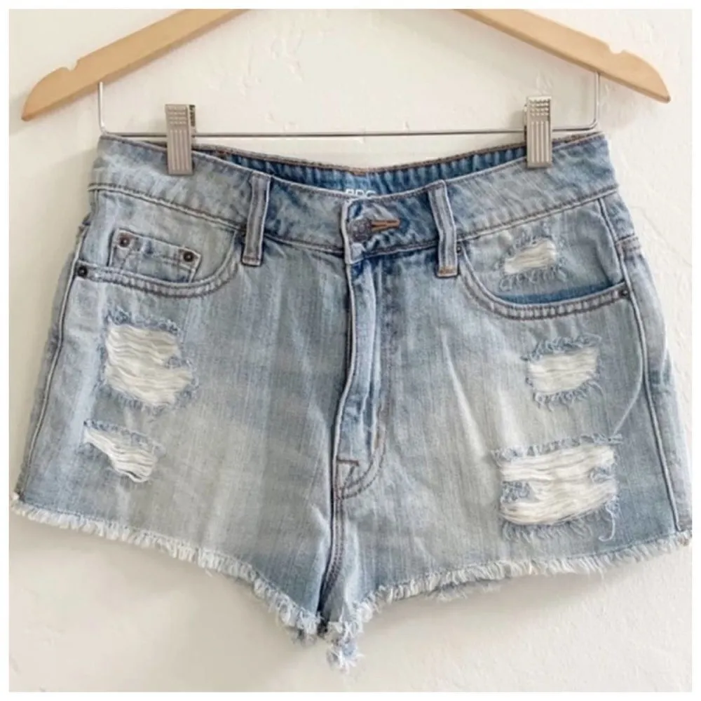 BDG High Rise Dree Cheeky Distressed Jean Shorts - Image 2