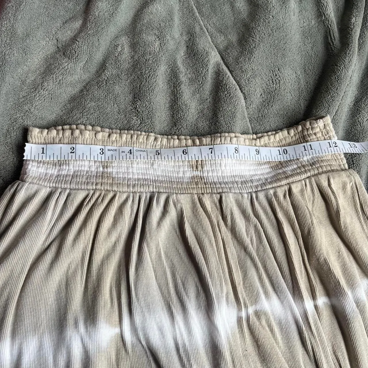 Y2K Victoria’s Secret tan and white tie dye maxi skirt size XS - Image 7