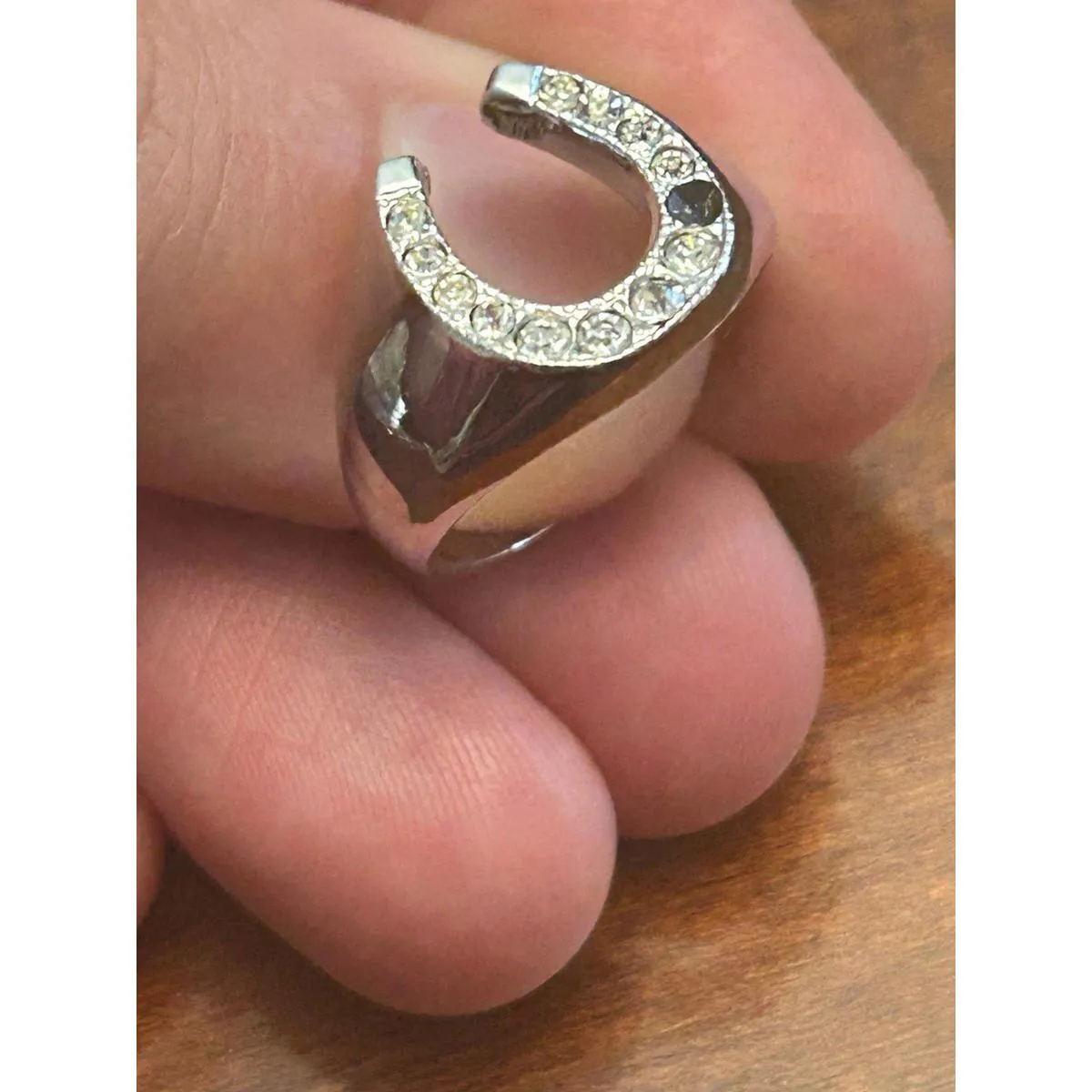 925 sterling silver ring x01 4.40g size 5 scrap missing stones - Image 3