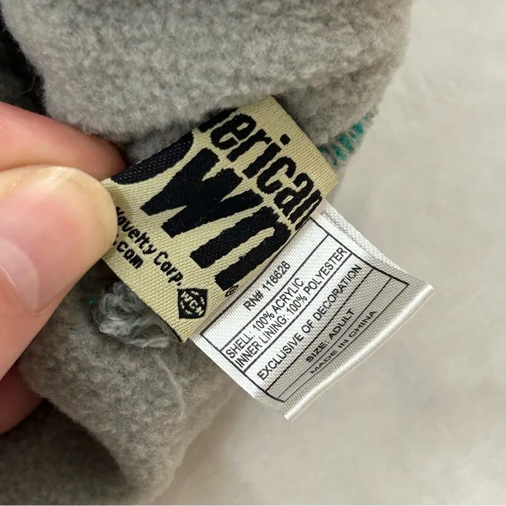 New Hampshire State Green Peruvian Knit Winter Ski Pom Tassels Beanie Hat Cap - Image 9