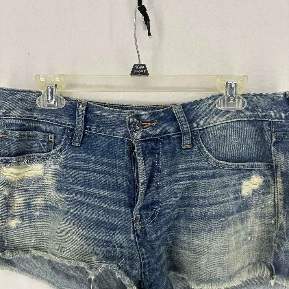 Abercrombie & Fitch Distressed Jean Shorts Womens 29 Blue - Image 2