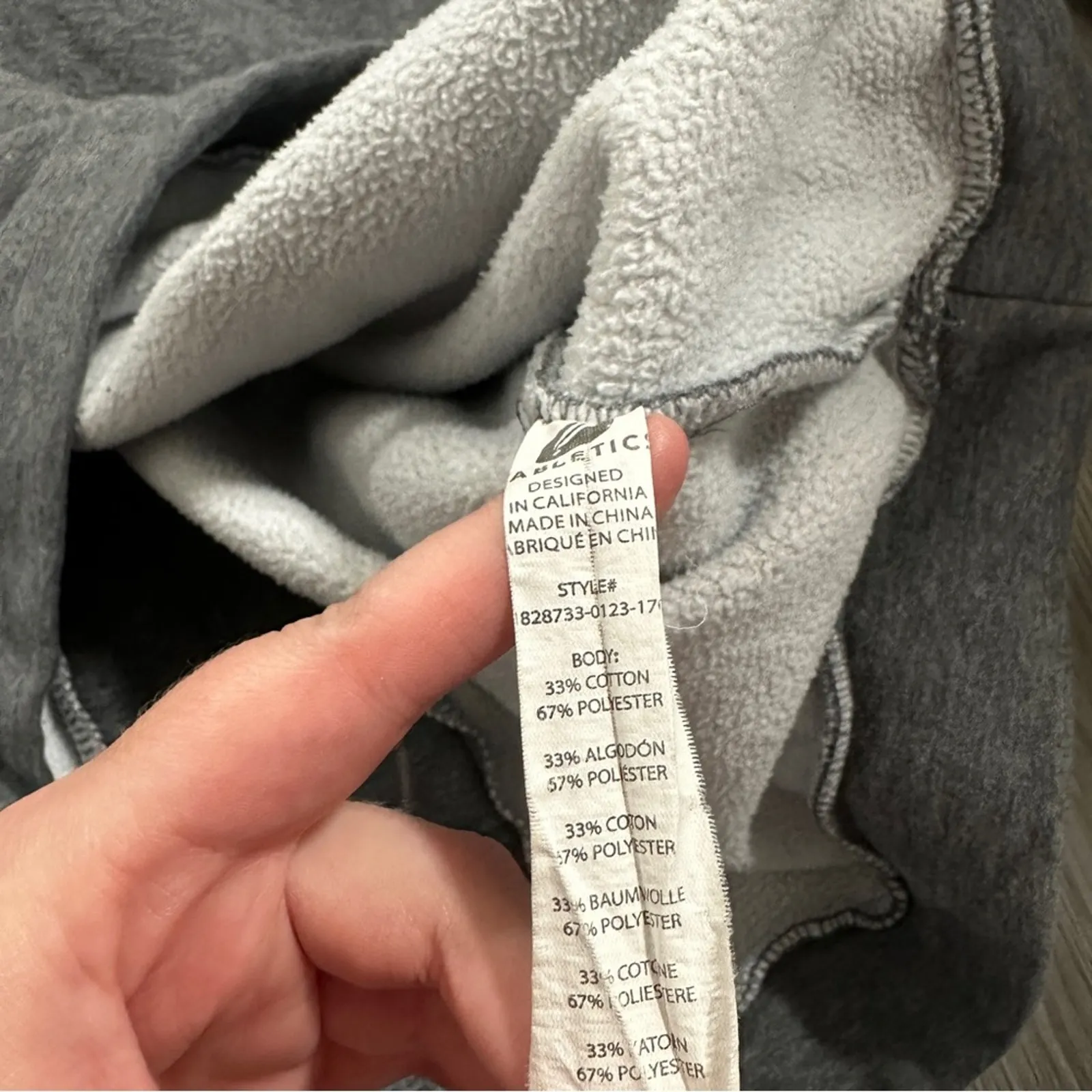 Fabletics Nina Gray Long Sleeve Lace Up Back Pullover Sweatshirt Sweater‎ Size M - Image 8