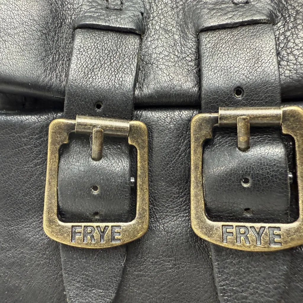 Frye Black Leather Heeled Boots - Image 5