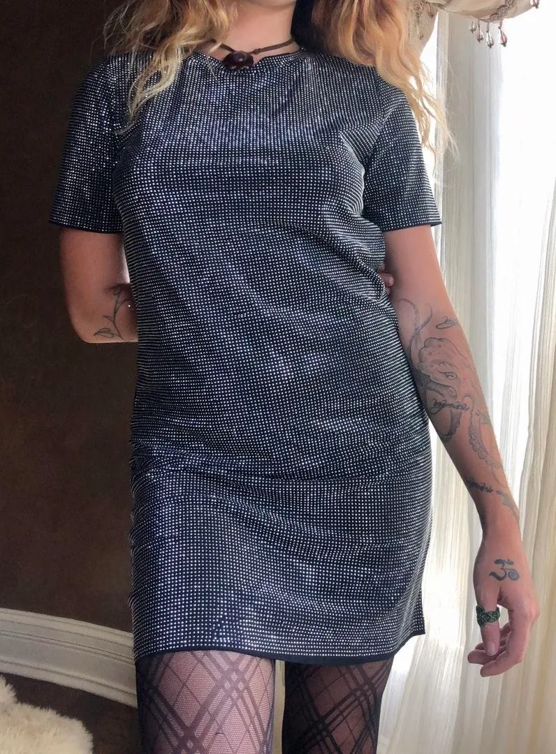 Sexy Classy Sparkly Mini Dress - Image 2