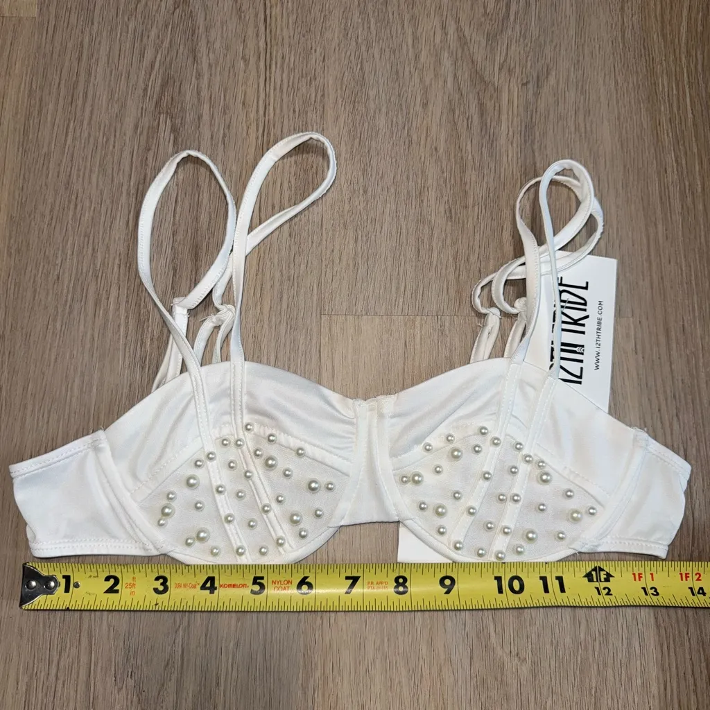 12th Tribe White Pearl Bra - BNWT - Size Medium - Image 6