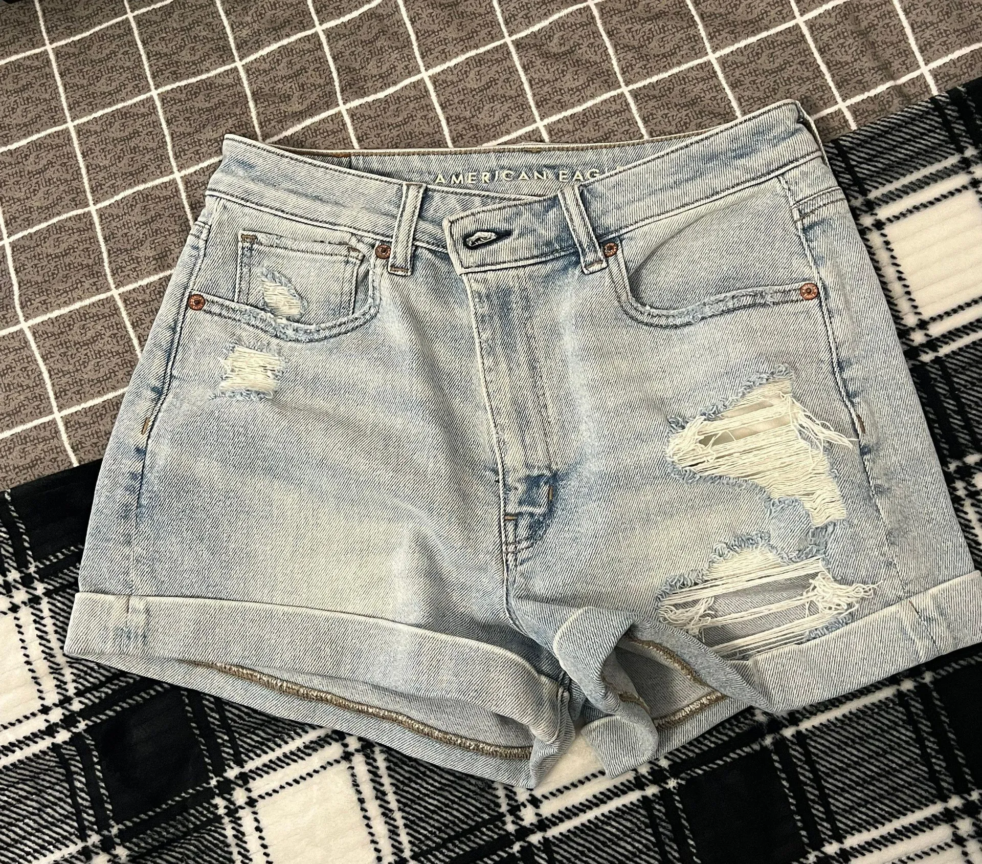 Mom High Rise Jean Shorts - Image 3