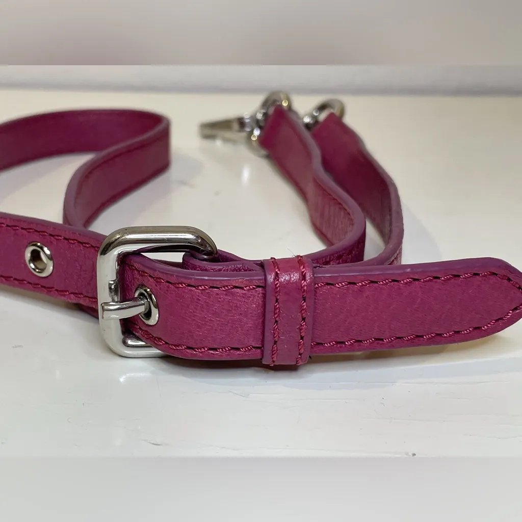 Marc‎ Jacobs Pink Replacement Strap Adjustable with Handle Silver Hardware - Image 4