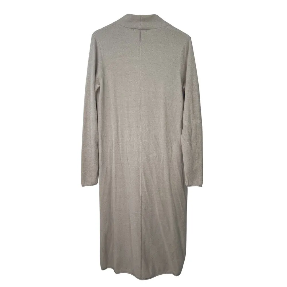Barefoot Dreams | M | Long Duster Cardigan Lounge Robe Ecru Style 496 Women's - Image 4