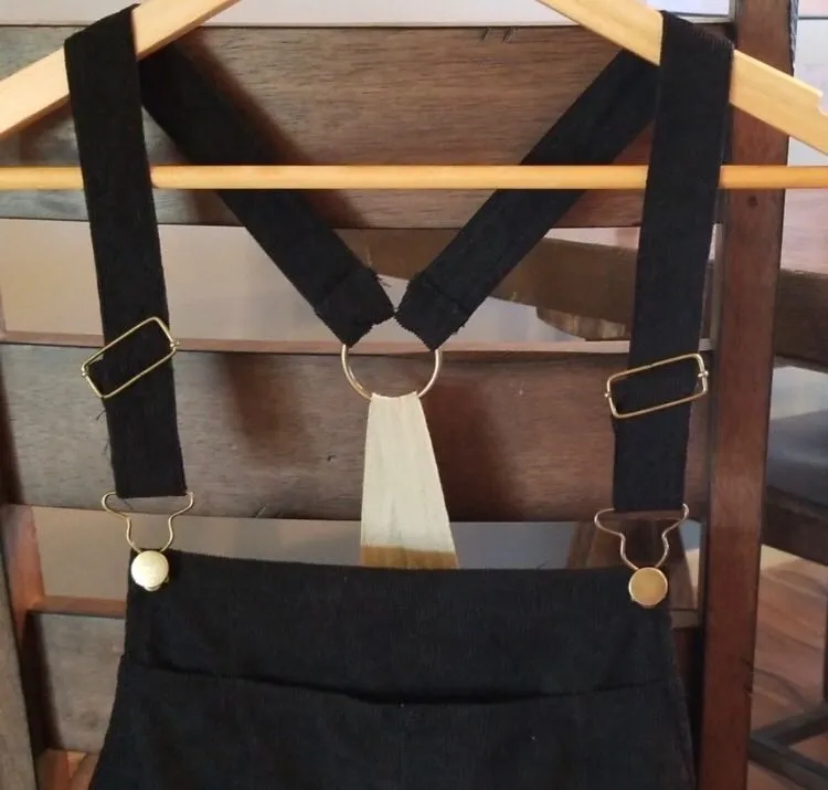 These Three Boutique Black Corduroy Overall  - Image 2