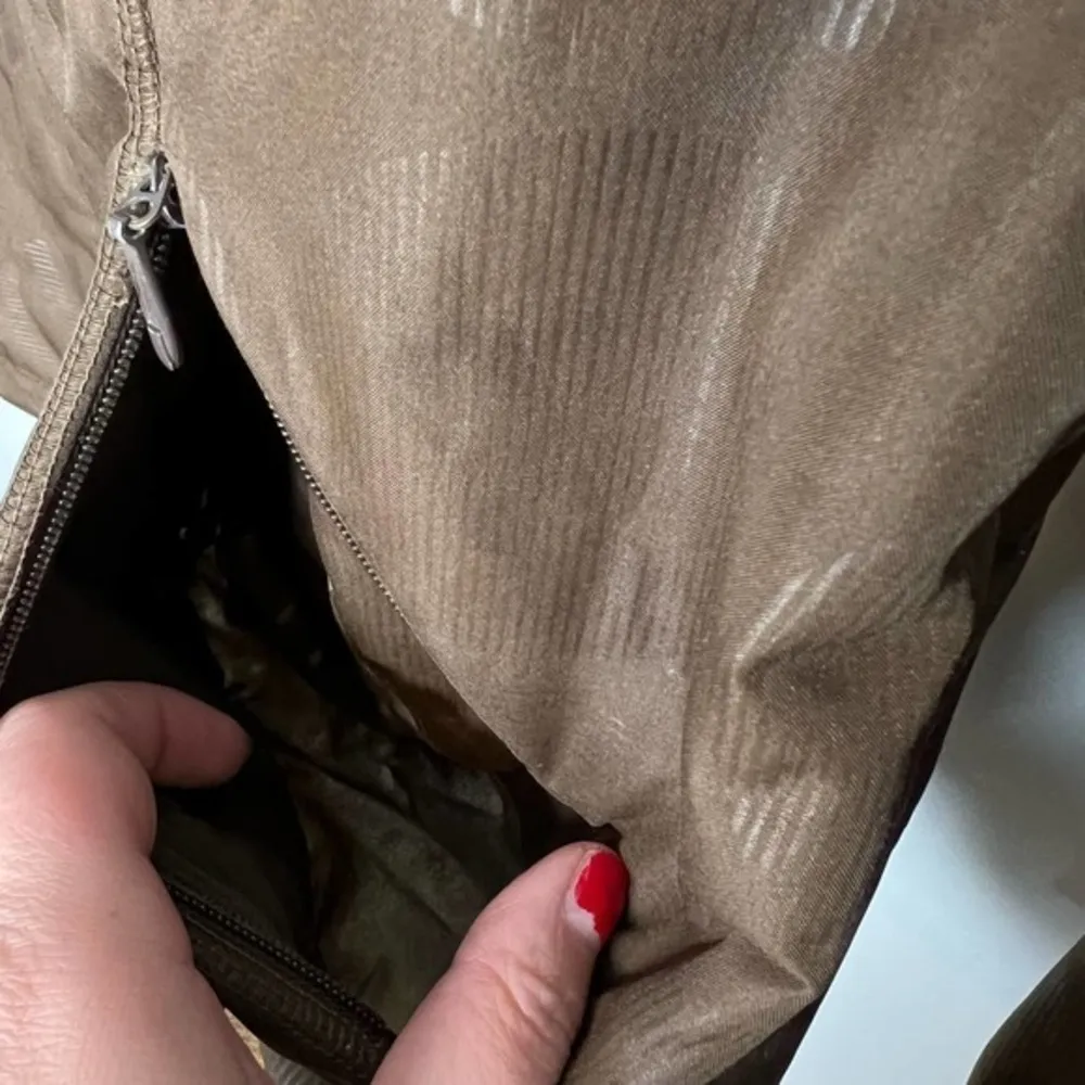 Burton women's brown fleece lined hooded jacket coat layering warm size large - Image 10