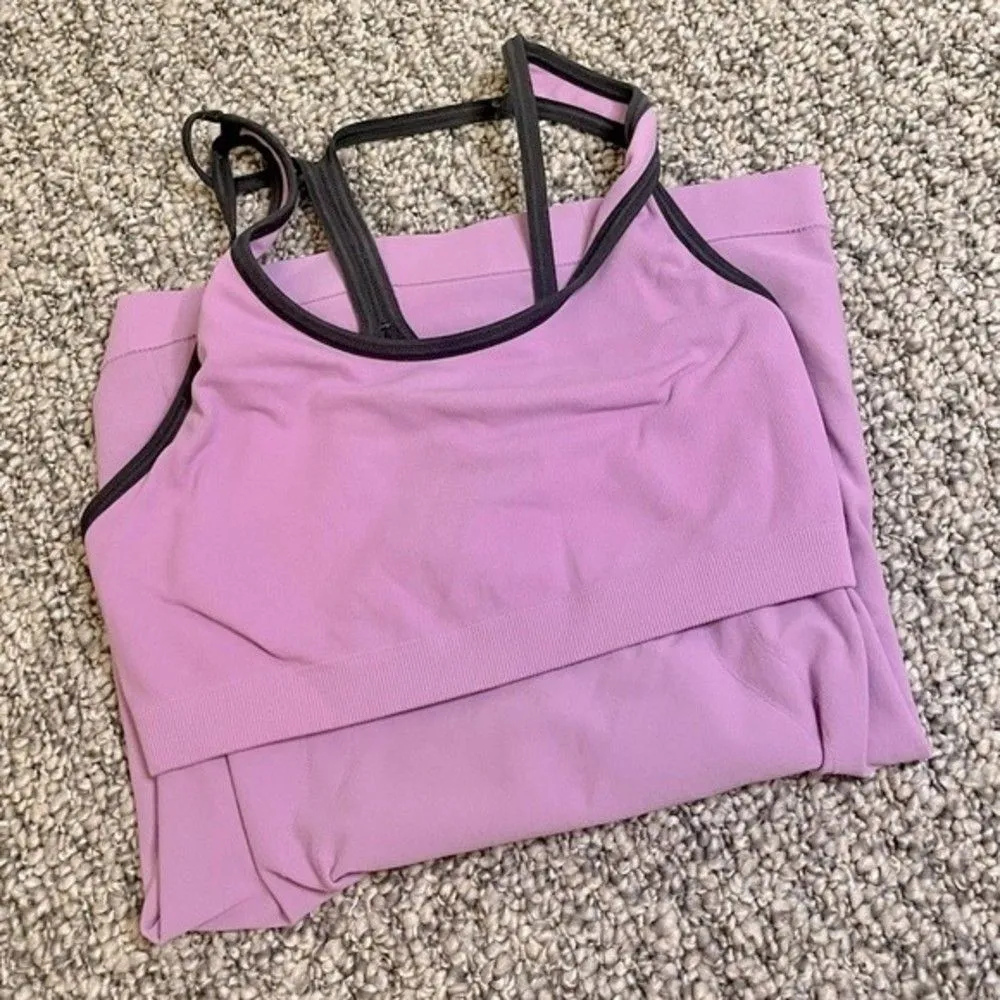 NUX Purple Compression Tank Top Size Medium - Image 4